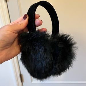 Vintage Black Earmuffs